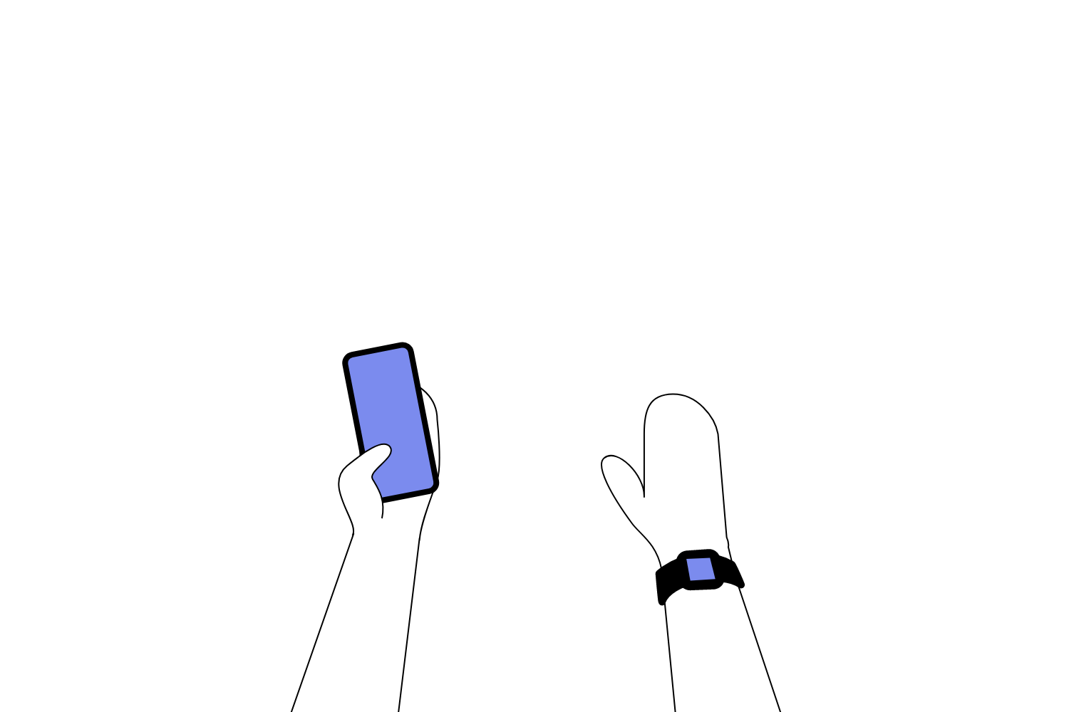 Connecting watch